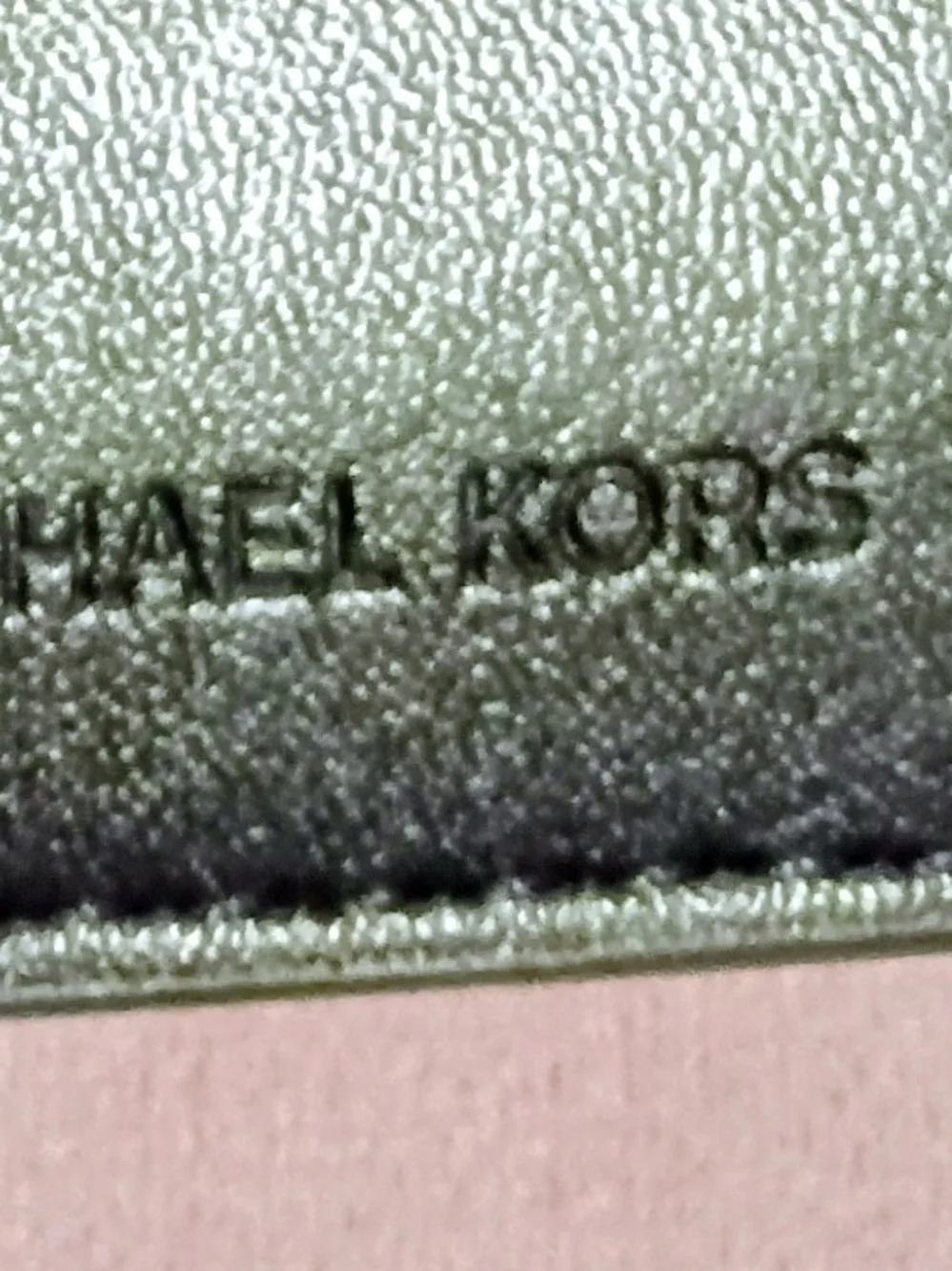 Michael Kors Black Pebbled Leather Card & Key Holder
